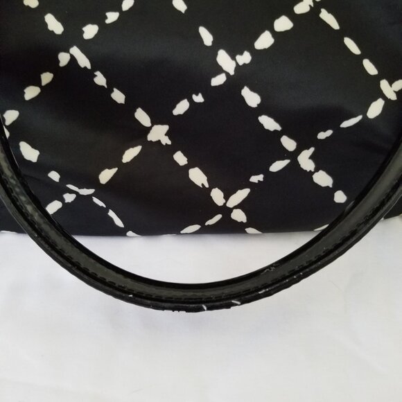 Kate Spade Sew Be It Stevie Black & White Nylon Shoulder or Diaper Baby Bag - Picture 8 of 16